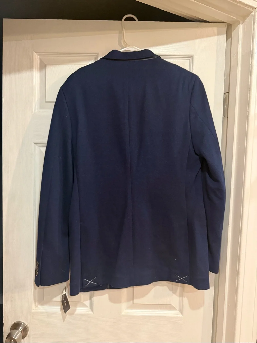 Tasso Elba Navy Blue Two-Button Sport Coat